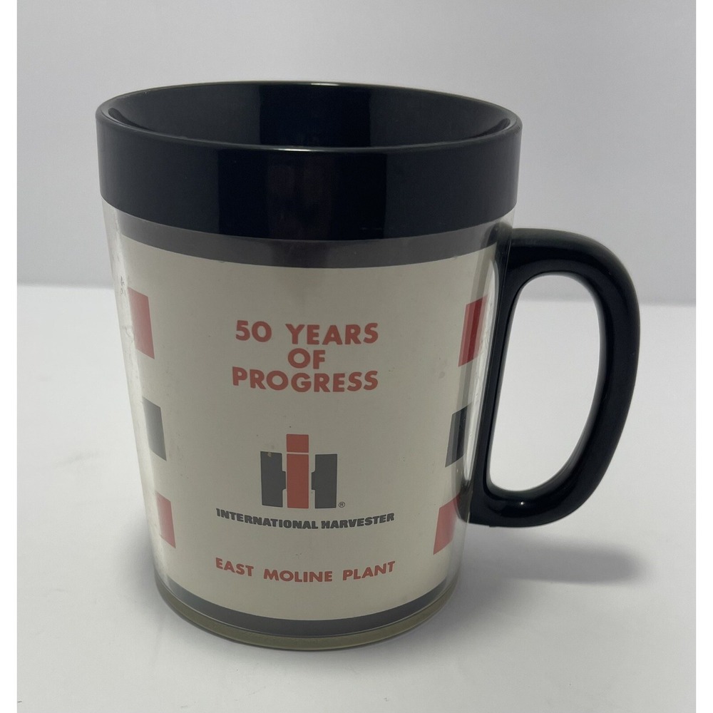 International Harvester Thermo-Serve Mug 50 years  East Moline Plant SET OF 4